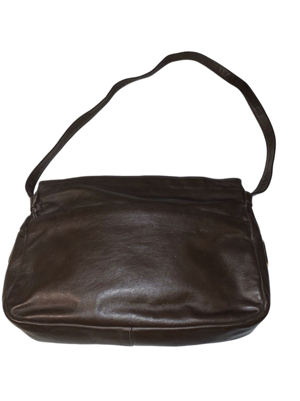 Women's Unbranded Brown Leather Shoulder Bag One Size